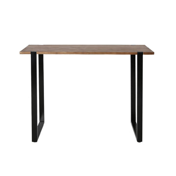 High Bar Table Industrial Pub Table Solid Wood Kitchen Cafe Office